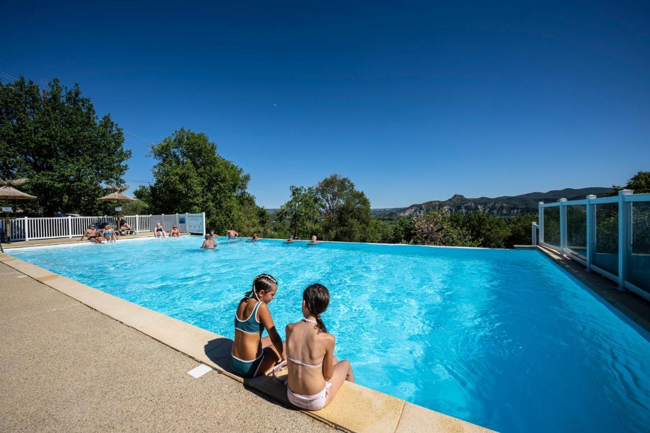 Charmant camping Familiale 3 Etoiles vue 360 plage piscine à débordement empl XXL Labeaume Esterno foto