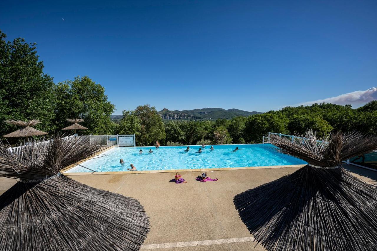 Charmant camping Familiale 3 Etoiles vue 360 plage piscine à débordement empl XXL Labeaume Esterno foto