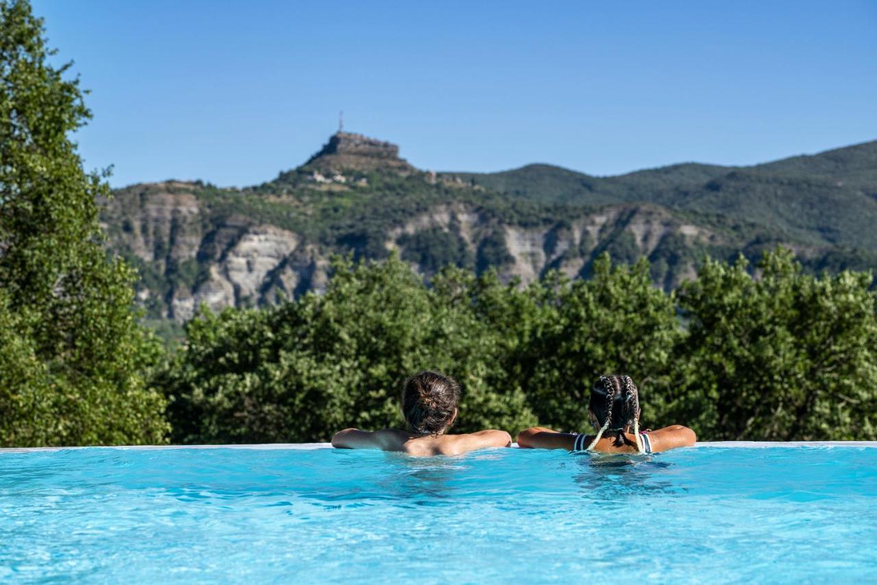 Charmant camping Familiale 3 Etoiles vue 360 plage piscine à débordement empl XXL Labeaume Esterno foto