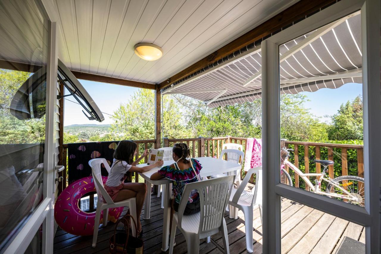 Charmant camping Familiale 3 Etoiles vue 360 plage piscine à débordement empl XXL Labeaume Esterno foto