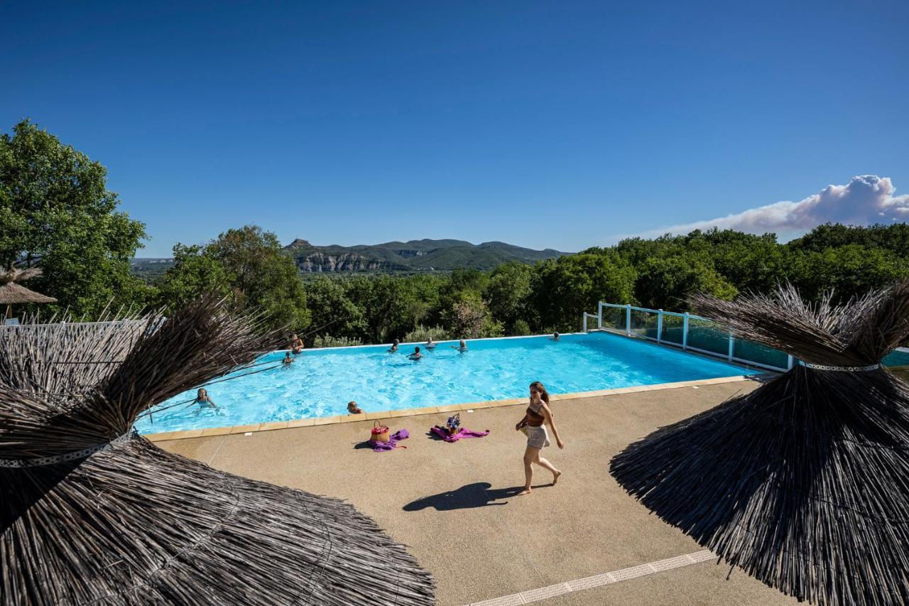 Charmant camping Familiale 3 Etoiles vue 360 plage piscine à débordement empl XXL Labeaume Esterno foto